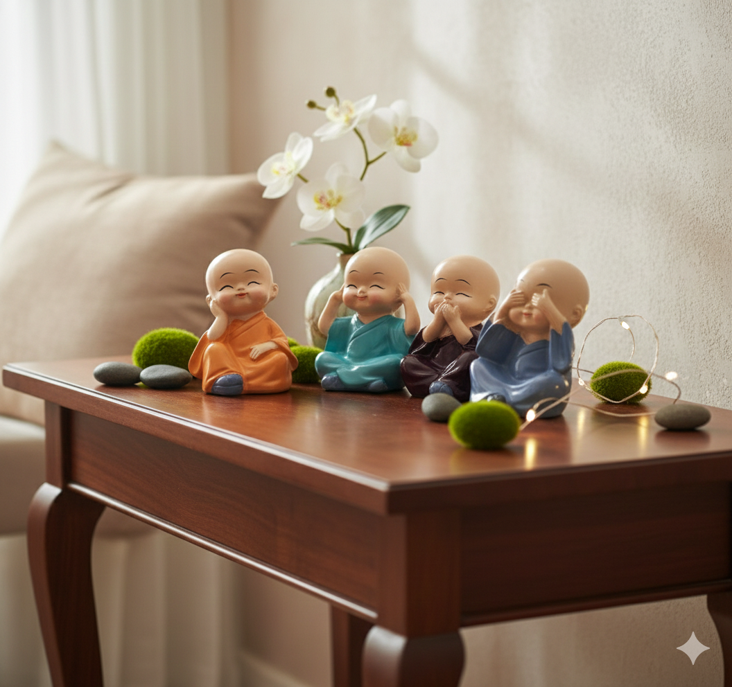 Monk 4 pieces set for Home Decor