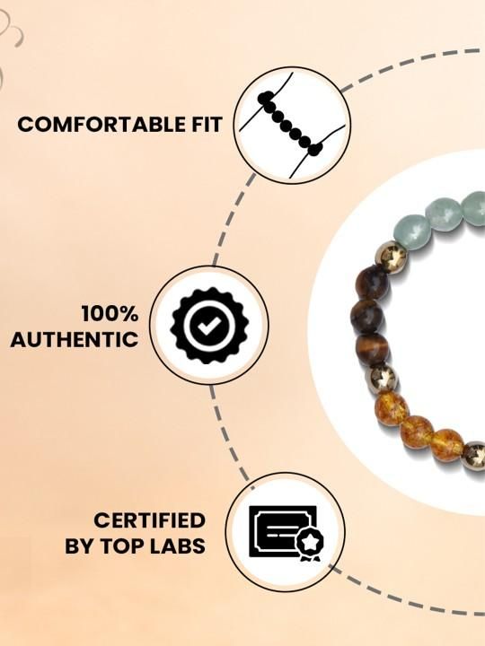 Elasticated Dhan Yog bracelet by IndiKartNest featuring traditional design and vibrant beads for spiritual and fashion appeal.