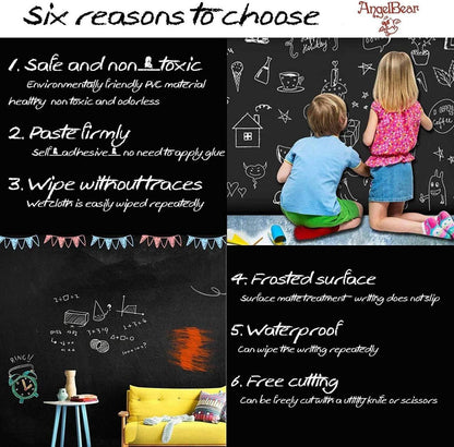 Sticker Black Board-Wall Sticker Removable Decal Chalkboard
