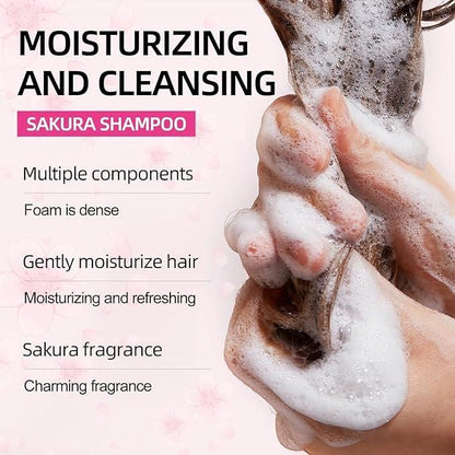 Sakura Shampoo, Hair Conditioner and Body Wash 50 ml each Pack of 3