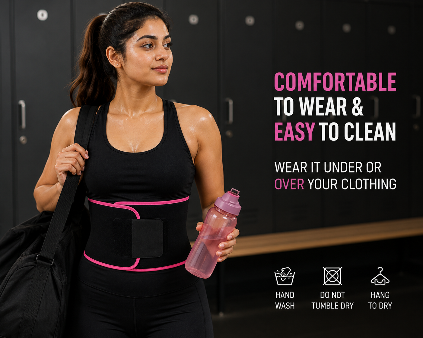 Premium Sweat Slimming Belt for Men & Women | Waist Trimmer for Gym, Workout & Tummy Control