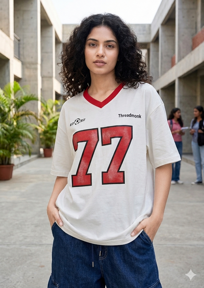 White oversized baggy fit trendy girls and women jeans by IndiKartNest, featuring relaxed fit and stylish design.