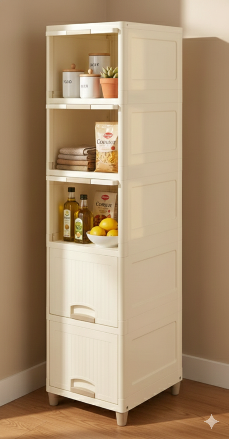 5 Tier Plastic Wardrobe